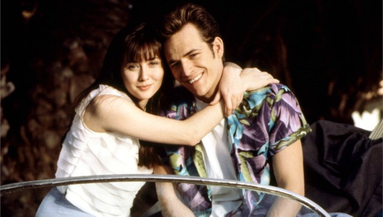 Luke Perry en Shannen Doherty en 'Sensación de Vivir'