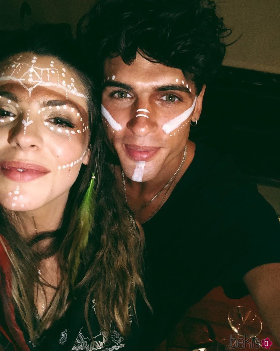 Laura Matamoros celebrando su cumpleaños con Daniel Illescas