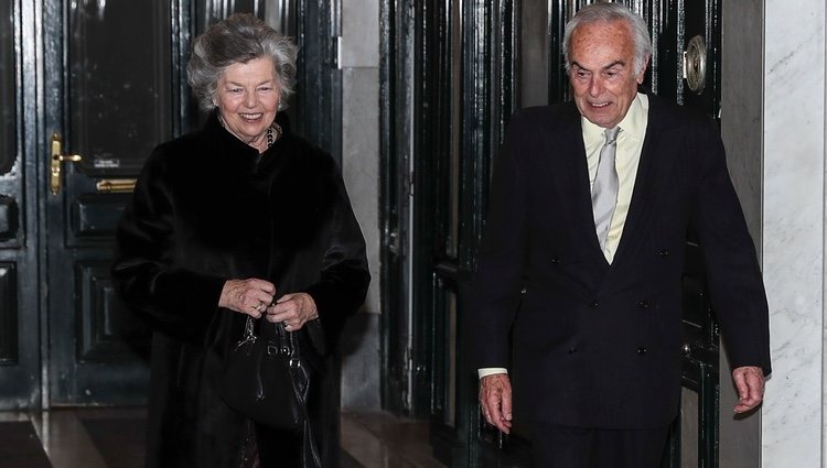 Carlos Zurita y Ana de Francia en el 80 cumpleaños de la Infanta Margarita