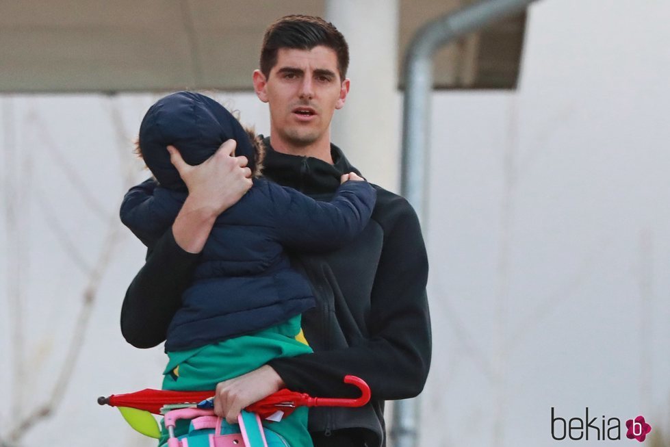 Thibaut Courtois con su hija Adriana