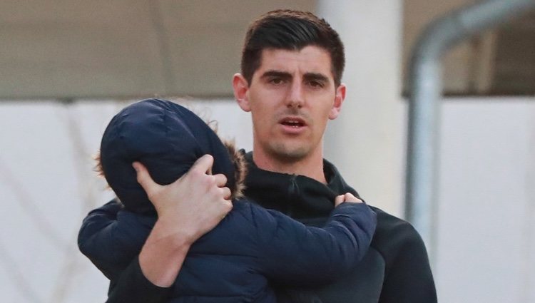 Thibaut Courtois con su hija Adriana