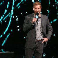 El Príncipe Harry ofreciendo el discurso inaugural del WE Day