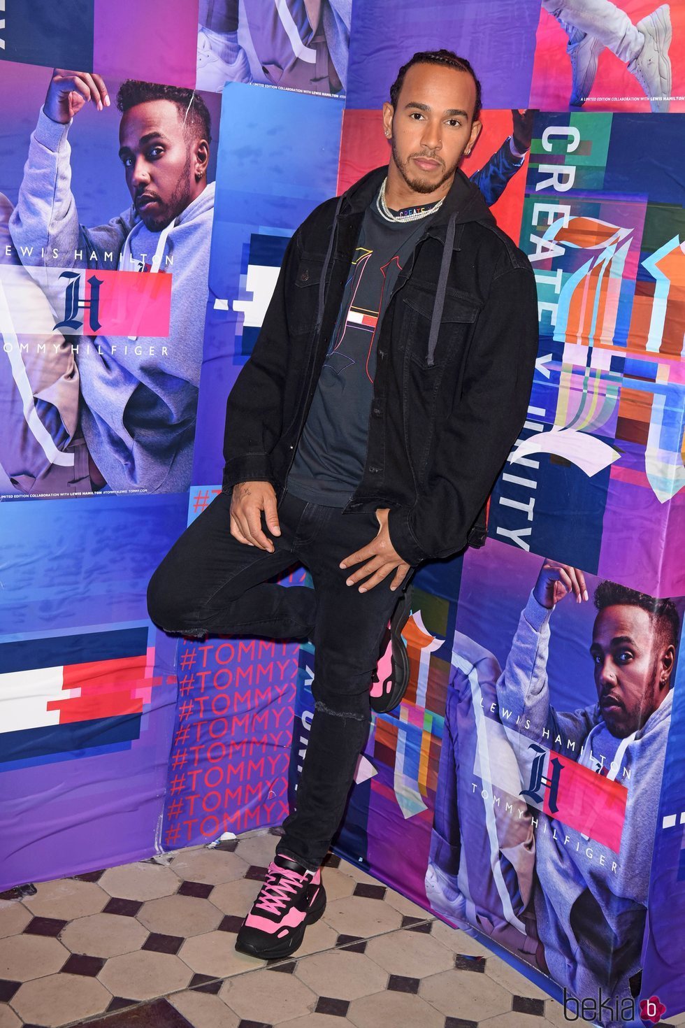 Lewis Hamilton un evento de Tommy Hilfiger en Berlín