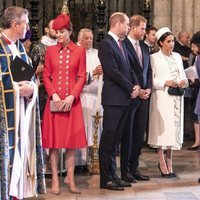 El Príncipe Carlos y Camilla Parker con los Duques de Cambridge y los Duques de Sussex en el Día de la Commonwealth 2019