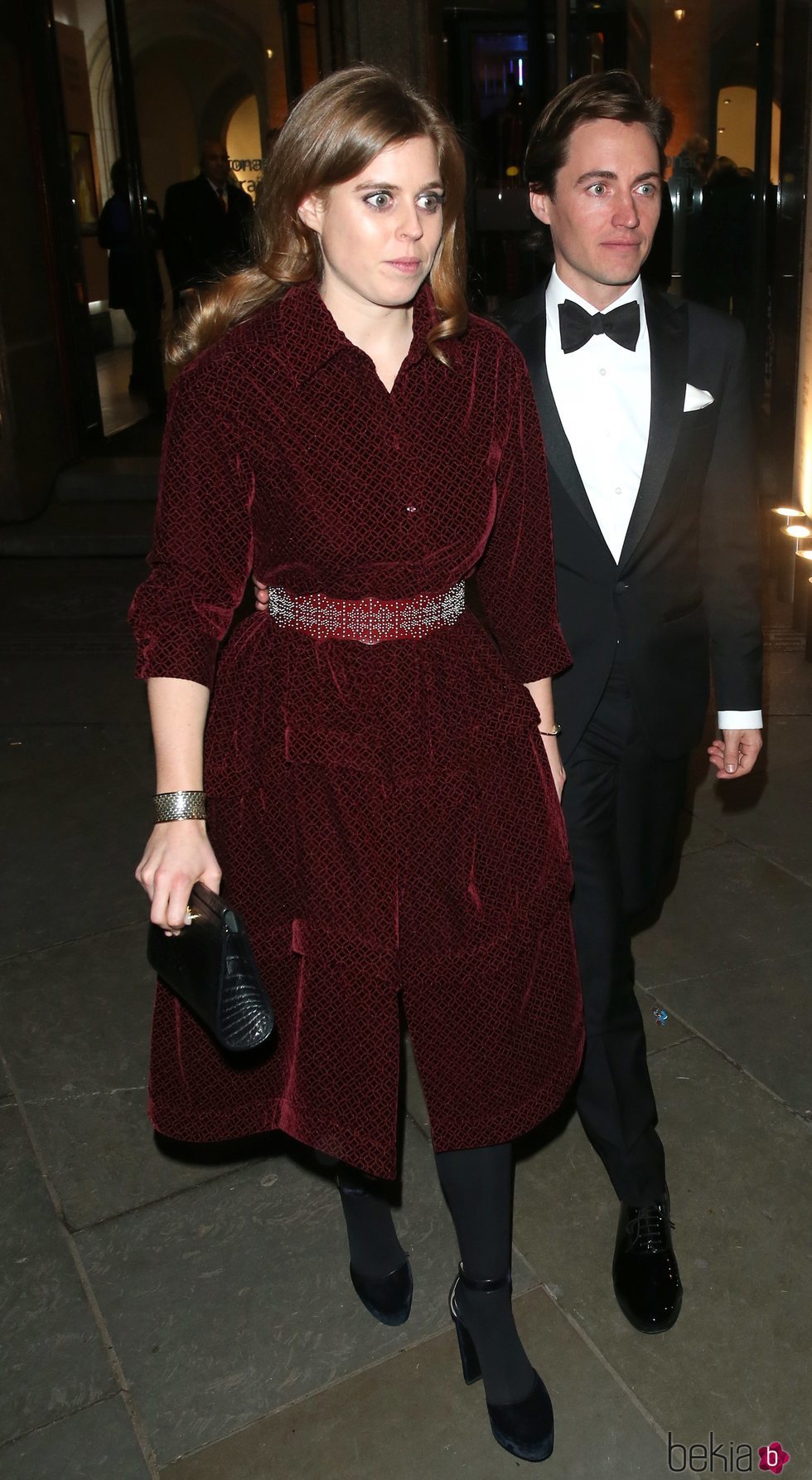 Beatriz de York y Edoardo Mapelli Mozzi en la National Portrait Gallery Gala