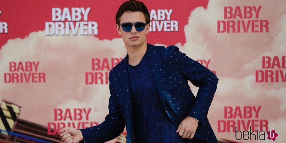 Ansel Elgort en la promoción de 'Baby Driver'