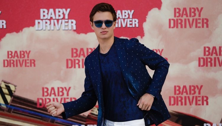 Ansel Elgort en la promoción de 'Baby Driver'