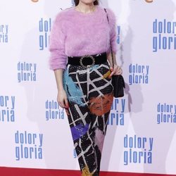 María Escoté en la alfombra roja de 'Dolor y gloria'