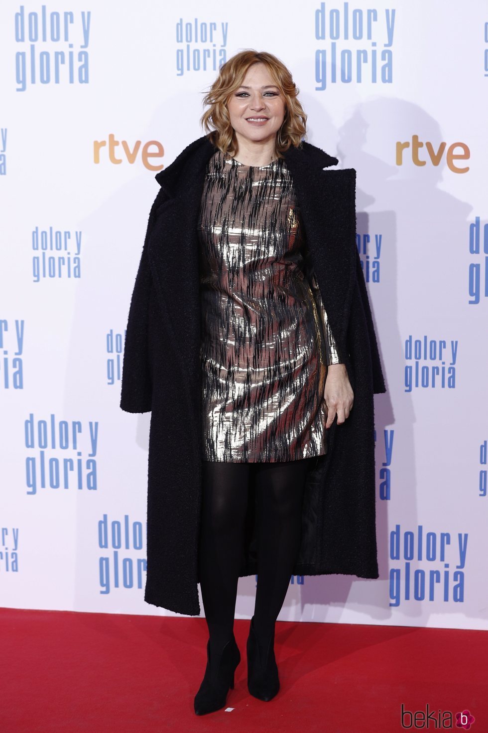 Pilar Castro en la alfombra roja de 'Dolor y gloria'