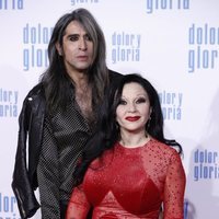 Alaska y Mario Vaquerizo en la alfombra roja de 'Dolor y gloria'