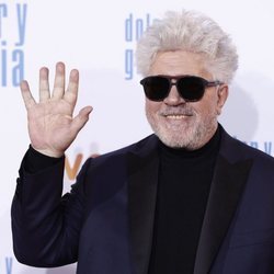 Pedro Almodóvar en la alfombra roja de 'Dolor y gloria'