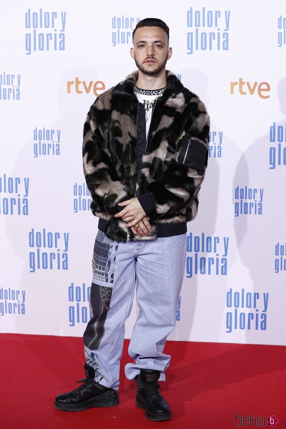 C. Tangana en la alfombra roja de 'Dolor y gloria'