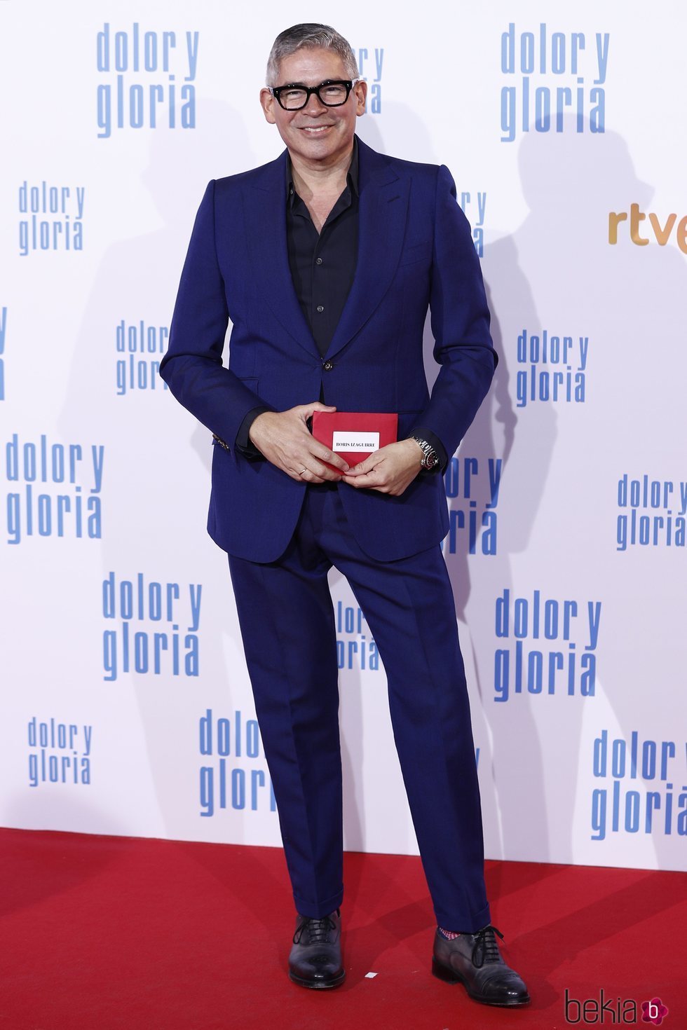 Boris Izaguirre en la alfombra roja de 'Dolor y gloria'