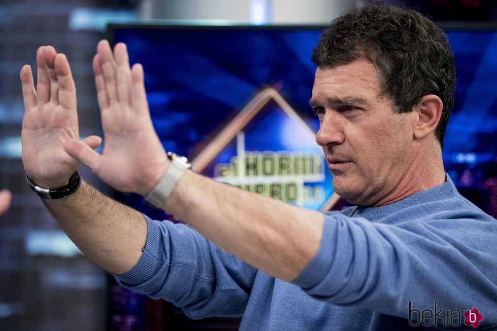 Antonio Banderas, muy emocionado en 'El Hormiguero'