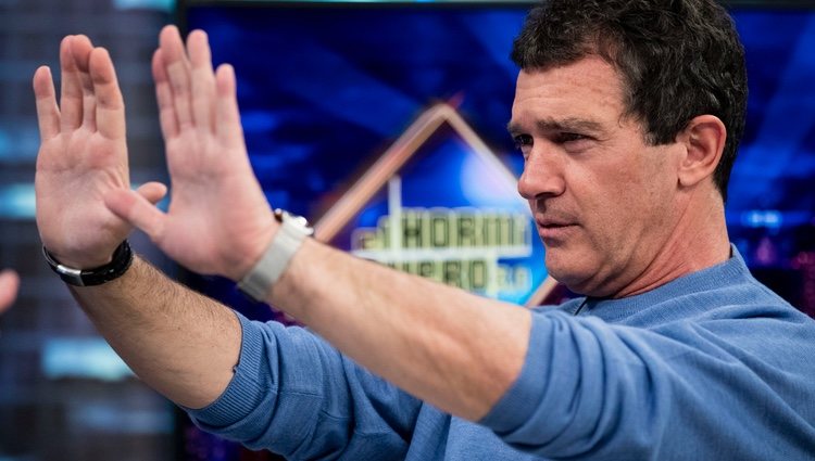 Antonio Banderas, muy emocionado en 'El Hormiguero'