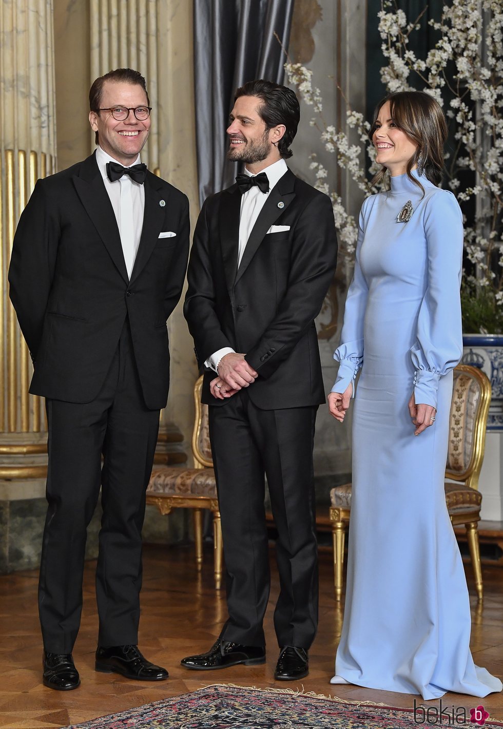 Daniel de Suecia, muy sonriente con Carlos Felipe de Suecia y Sofia Hellqvist