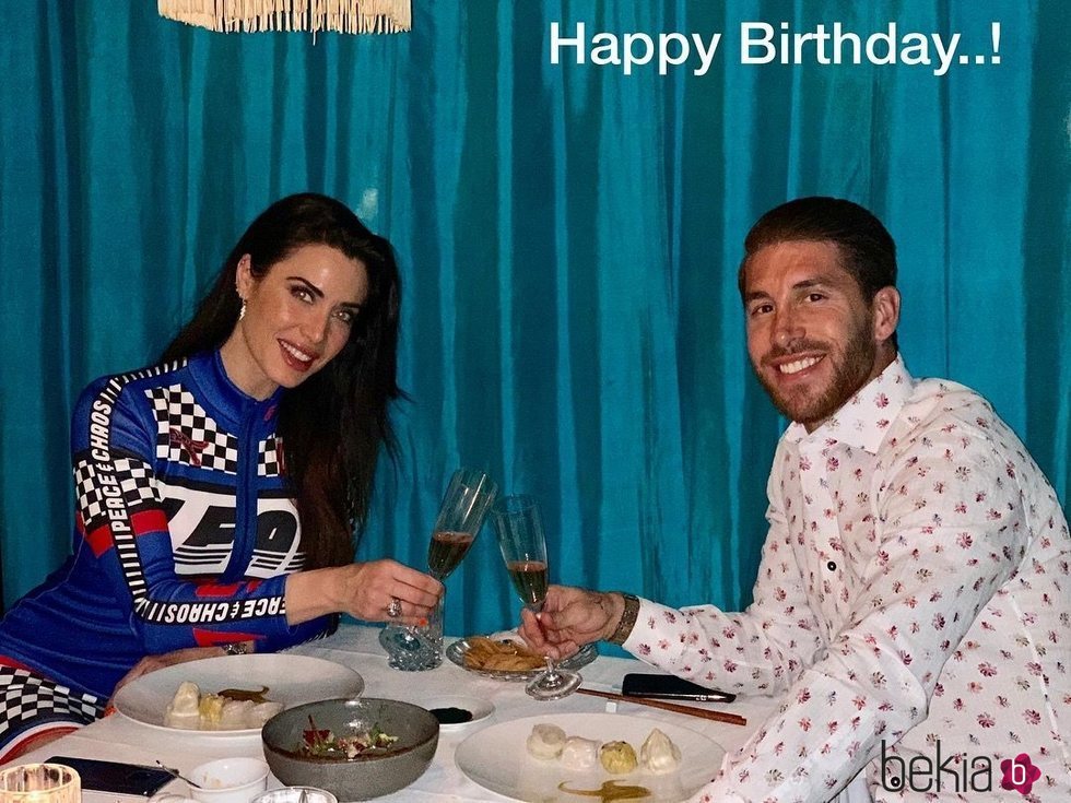 Pilar Rubio celebrando su 41 cumpleaños con una romántica cena con Sergio Ramos