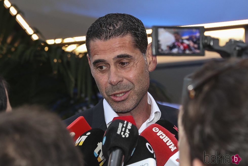 Fernando Hierro en la fiesta de inauguración de 'Insparya'