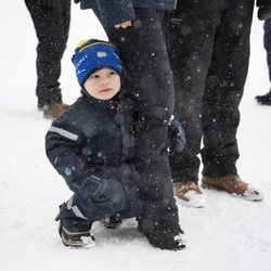 Oscar de Suecia en el campeonato mundial de biatlón en Östersund