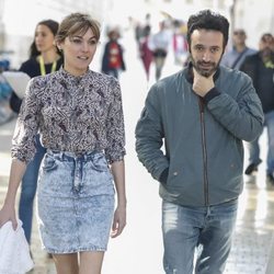 Rodrigo Sorogoyen y Marta Nieto paseando por Málaga