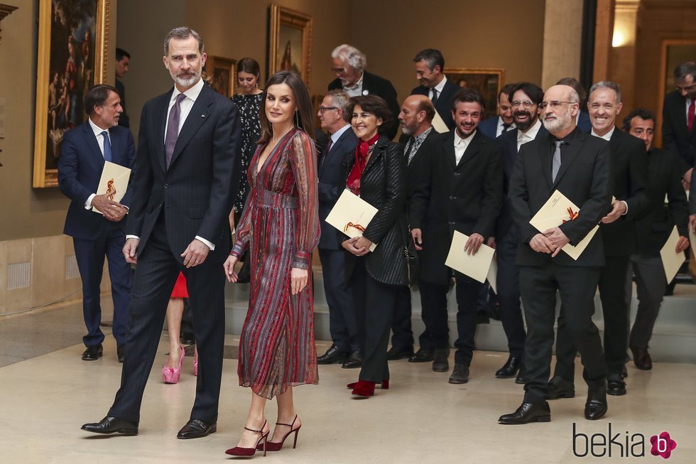 El Rey Felipe VI y la Reina Letizia clausuraron la entrega de los Premios Nacionales de Cultura 2019