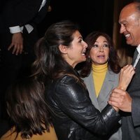 Ana Rosa Quintana con su marido Juan Muñoz y Nuria Roca en unos premios literarios