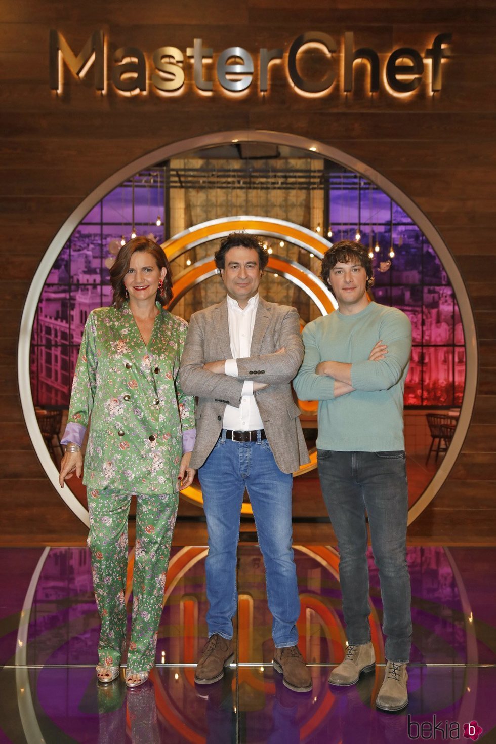 Samantha Vallejo-Nágera, Pepe Rodríguez y Jordi Cruz en la presentación de 'MasterChef 7'