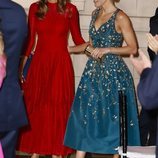 La Reina Letizia y Juliana Awada en la cena de gala por el Viaje de Estado de los Reyes Felipe y Letizia a Argentina