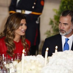 El Rey Felipe y Juliana Awada en la cena de gala por el Viaje de Estado de los Reyes Felipe y Letizia a Argentina