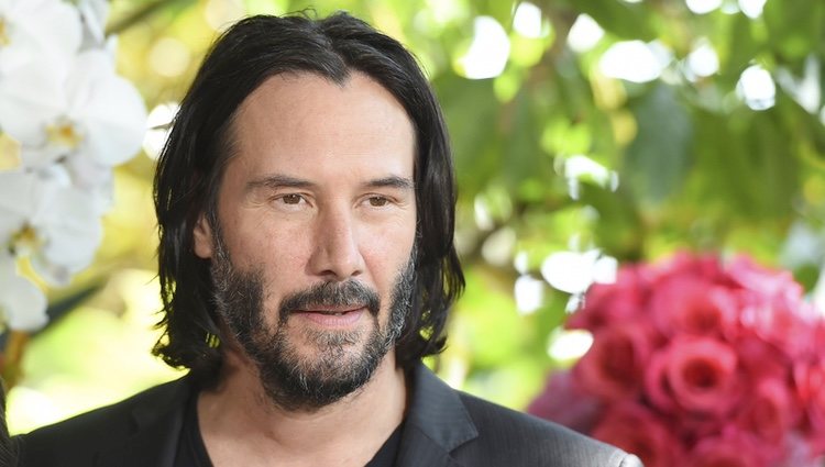 Keanu Reeves en la promoción de 'Destination wedding'