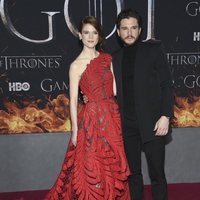 Kit Harington y Rose Leslie en la premiere de la octava temporada de 'Juego de Tronos'