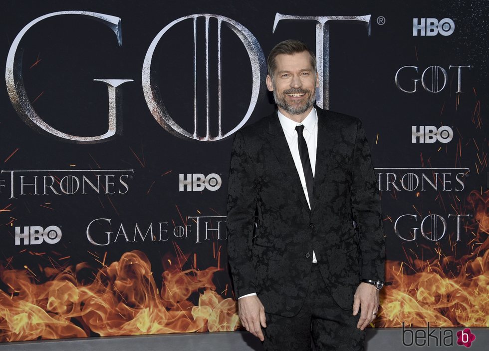 Nikolaj Coster en la premiere de la octava temporada de 'Juego de tronos'