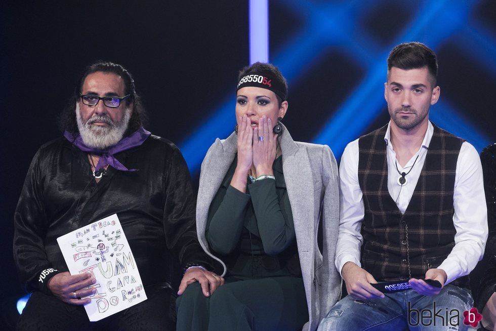 Juanmi, María Jesús Ruiz y Alejandro Albalá en la gala 14 de 'GH DÚO'