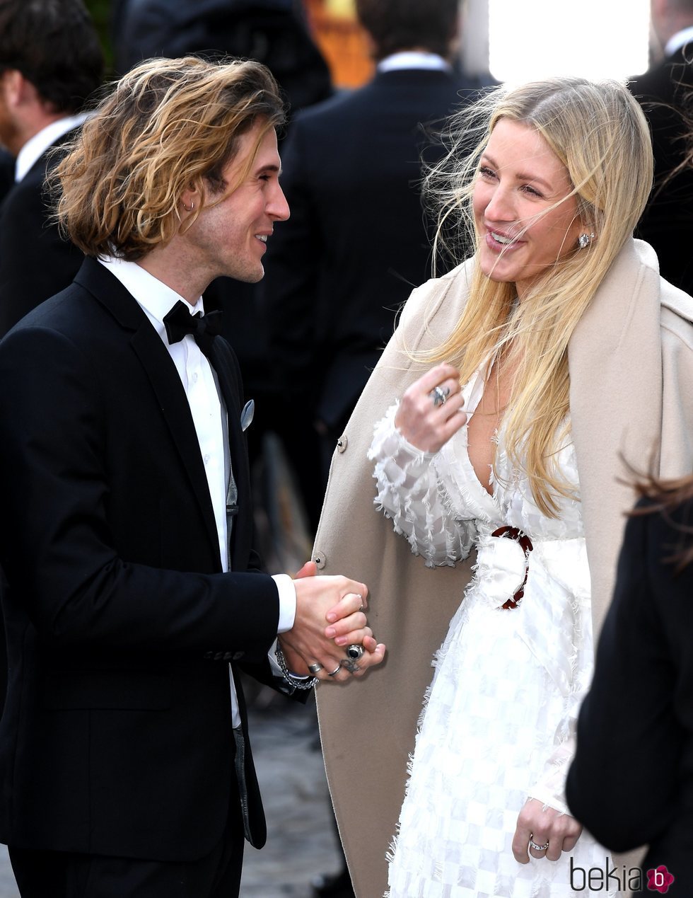 Dougie Poynter y Ellie Goulding  en el estreno de 'Our Planet'