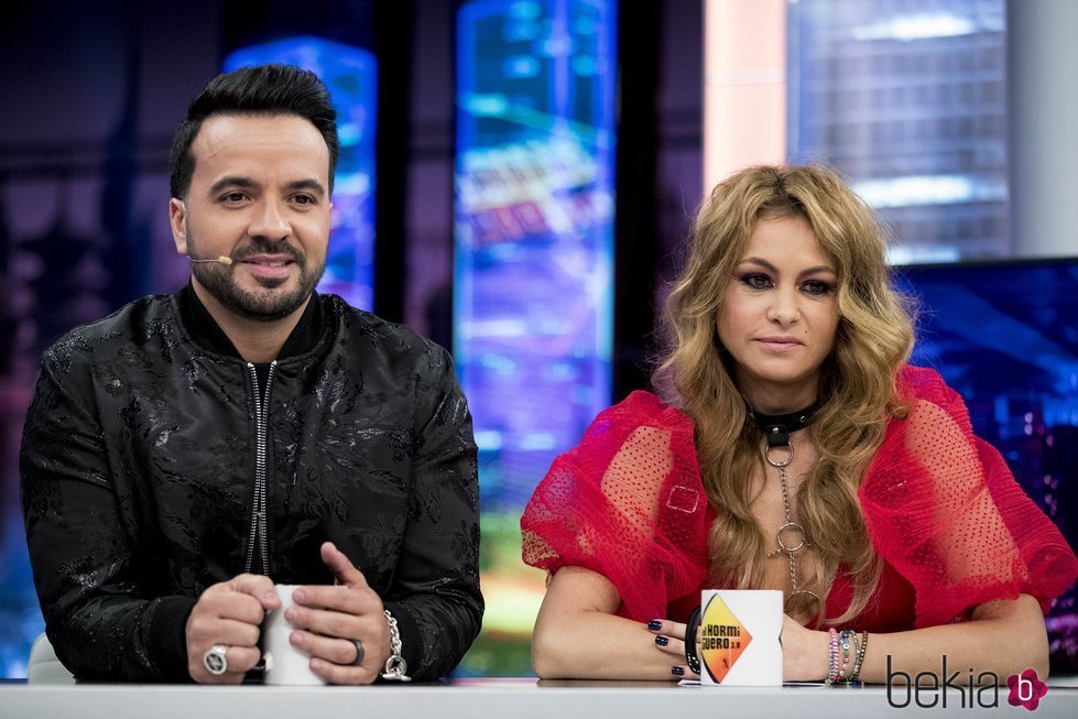 Luis Fonsi y Paulina Rubio en una entrevista en 'El Hormiguero'