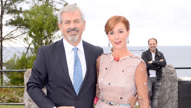 Carlos Sobera y Patricia Santamarina en la boda de Marta Hazas