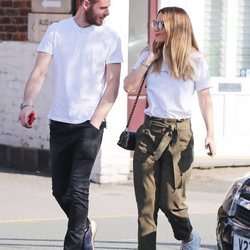 Edurne y David De Gea por las calles de Manchester