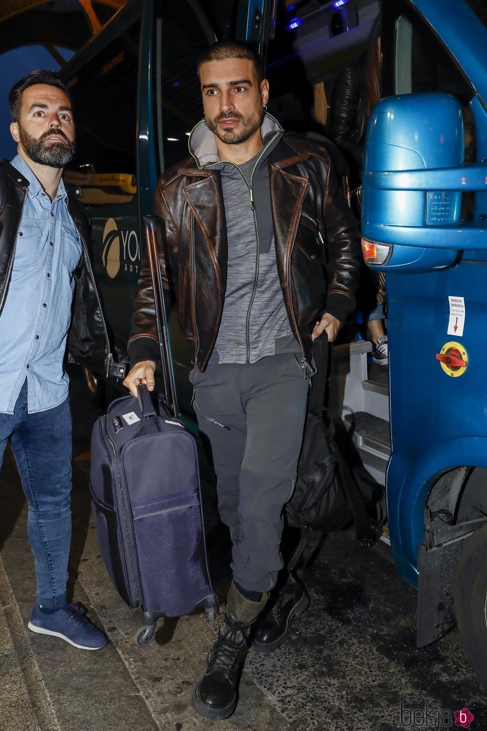 Fabio Colloricchio en el aeropuerto rumbo a 'Supervivientes 2019'