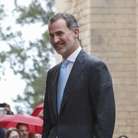 El Rey Felipe VI llegando a la Misa de Pascua 2019