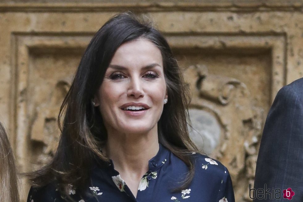 La Reina Letizia antes de la Misa de Pascua 2019