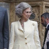 La Reina Sofía y la Infanta Sofía hablan antes de la Misa de Pascua 2019