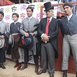 Francisco Rivera, Cayetano Rivera, José Antonio Canales en el homenaje a José Rivera