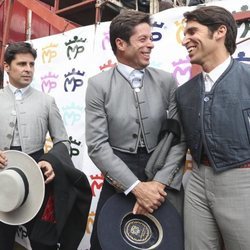 El reencuentro de Fran Rivera, José Antonio Canales Rivera y Cayetano Rivera