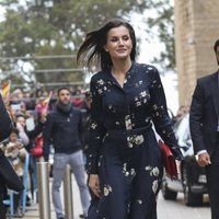 La Reina Letizia saliendo de la Misa de Pascua 2019