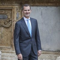 El Rey Felipe VI sale de la Misa de Pascua 2019