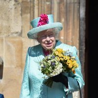 La Reina Isabel acudiendo a la Misa de Pascua 2019