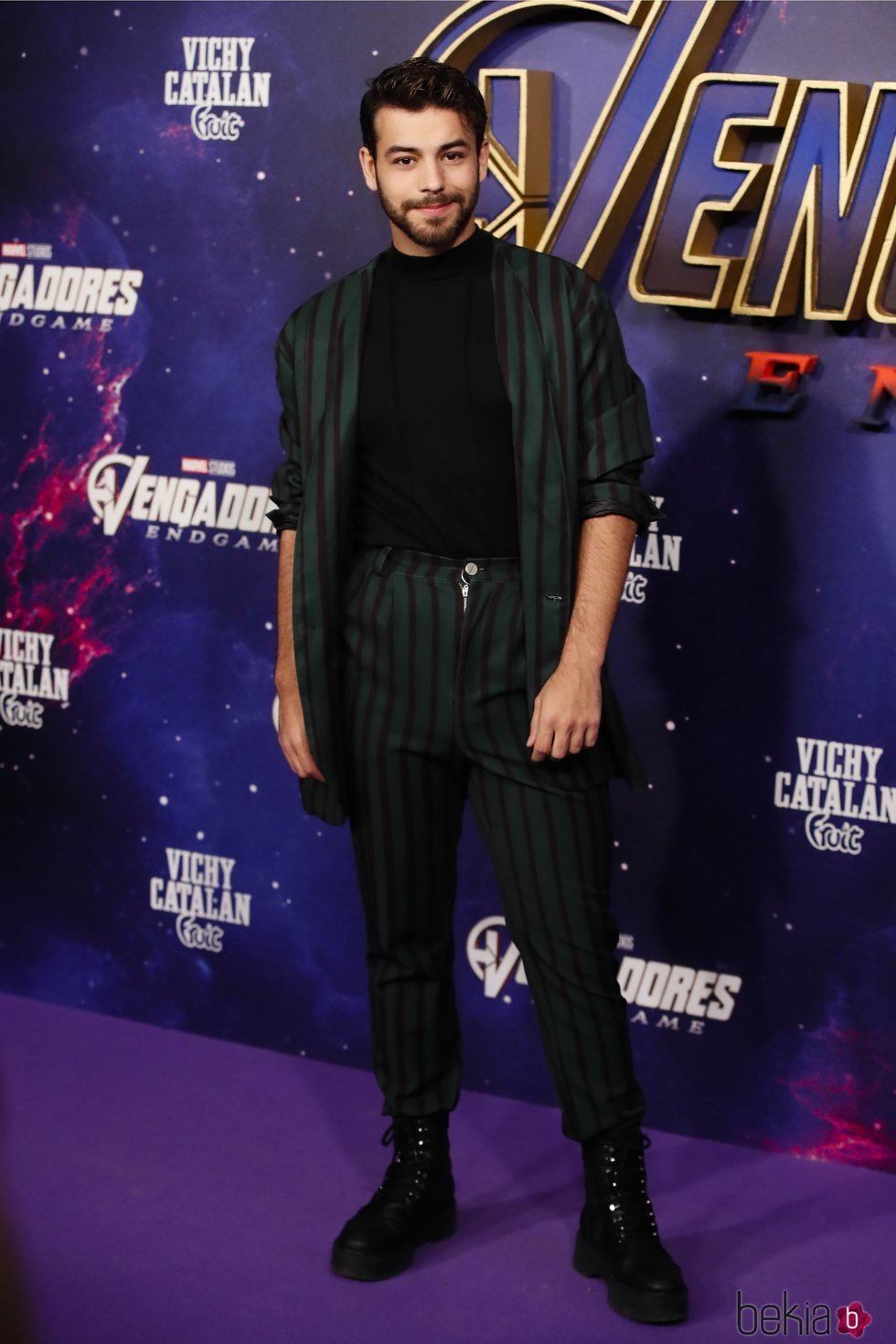 Agoney en la premiere de 'Los Vengadores: Endgame' en Madrid