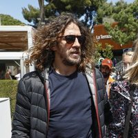 Carles Puyol y Vanesa Lorenzo en el torneo de Conde Godó 2019