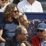 Carles Puyol y Vanesa Lorenzo, muy cariñosos en el torneo de Conde Godó 2019