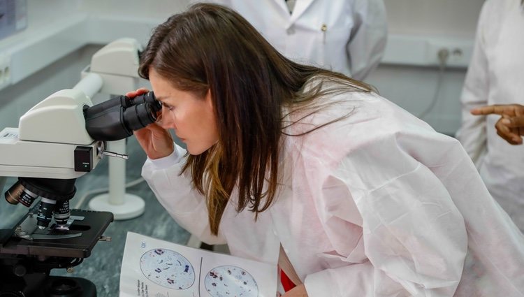 La Reina Letizia en el centro de investigación de Manhiça